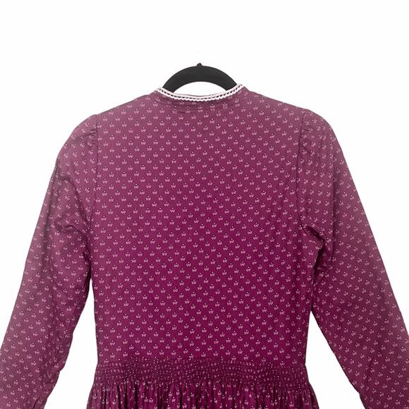 Vintage Tostmann Trachten Oktoberfest Dirndl Germany Burgundy Women's Dress EU42 - Picture 9 of 11